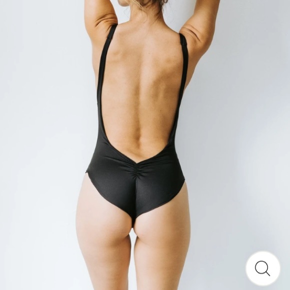 LONDRE minimalist black swimsuit - Picture 1 of 4